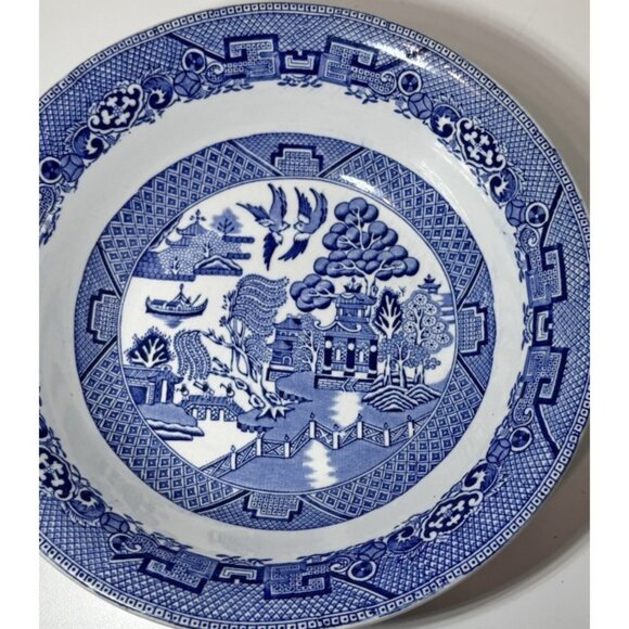 Ridgway & Co Semi China Blue Willow Bowl 1937 8.5" - Picture 2 of 7